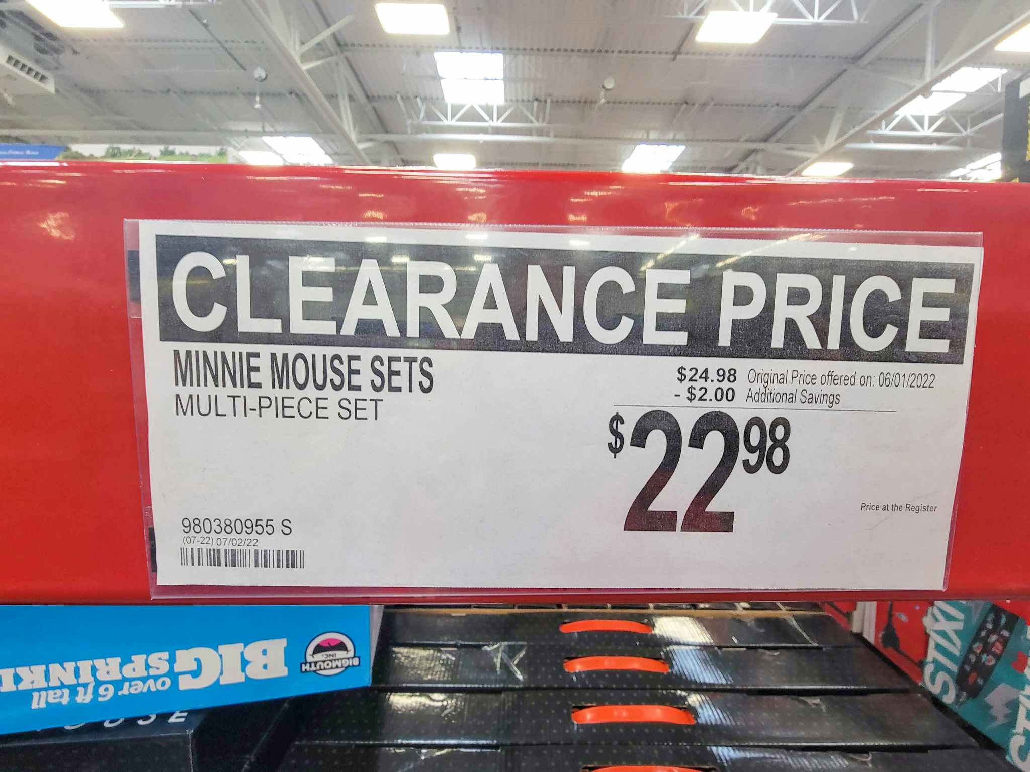 clearance tag for minnie mouse headbands