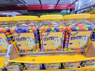 peanut m&ms ghoul themed for halloween