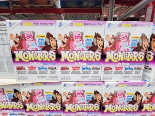 monsters breakfast cereal with 4 kinds of cereal