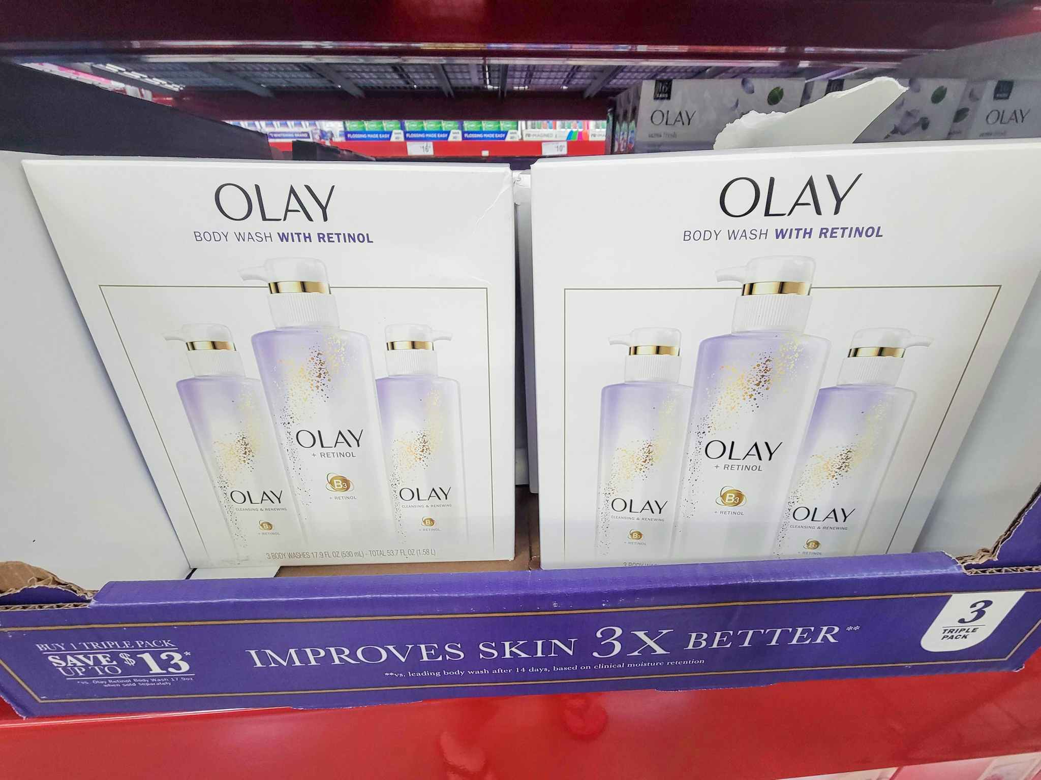 olay body wash with retinol