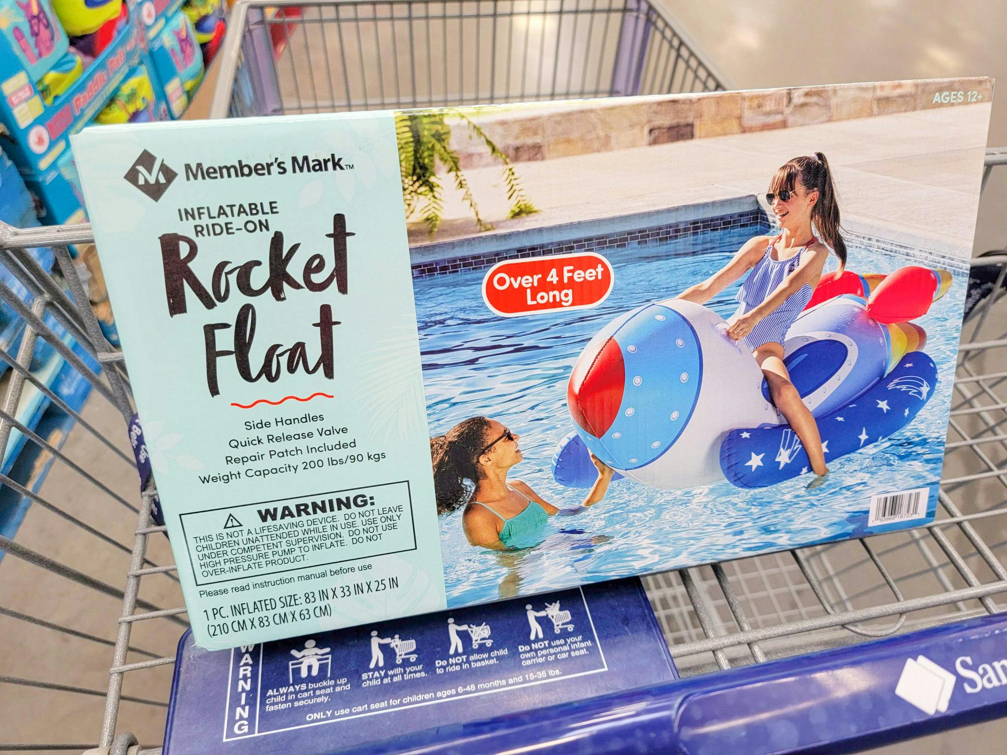 RideOn Inflatable Pool Float, Only 14.98 at Sam's Club The Krazy Coupon Lady