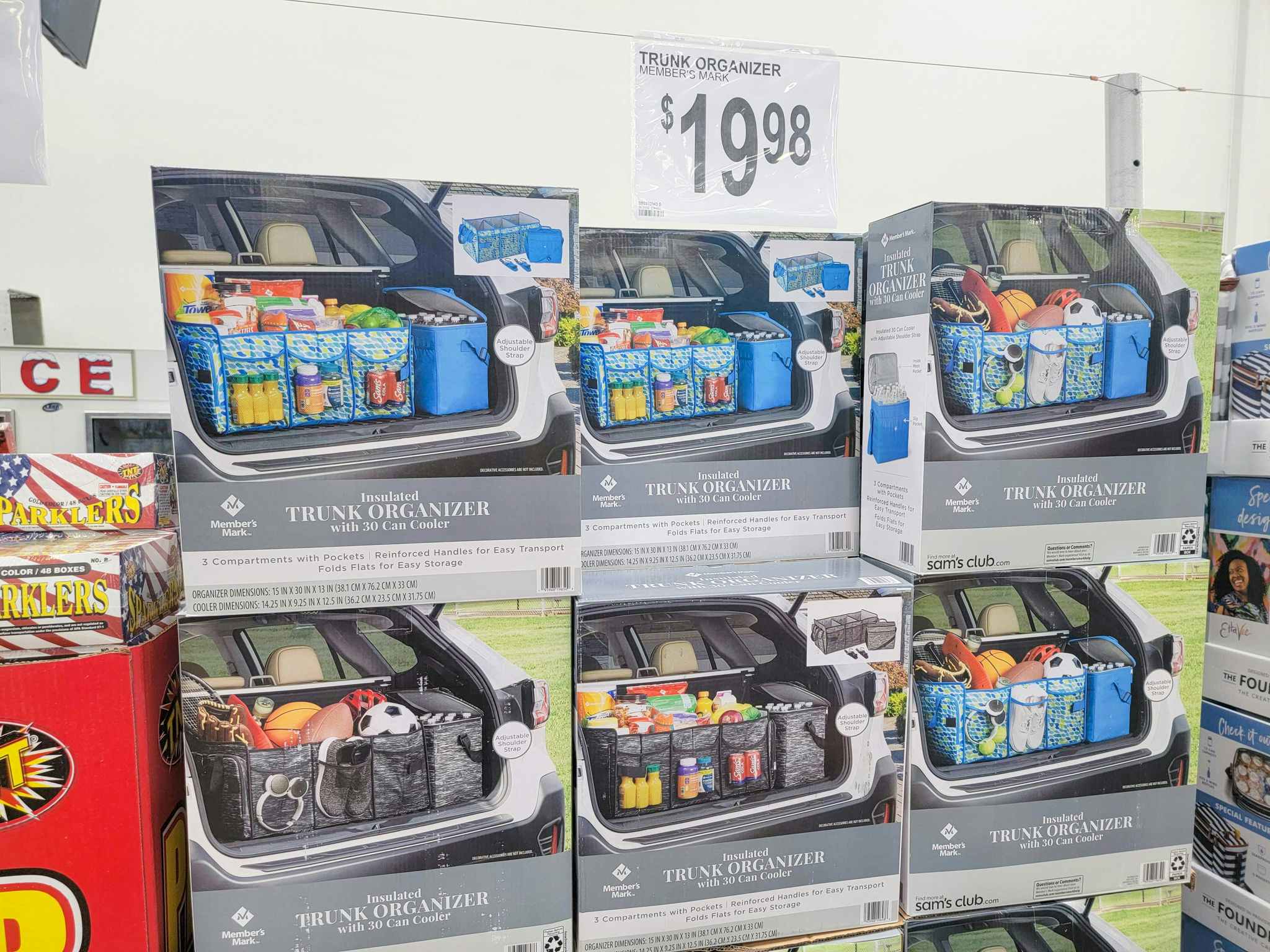 variety of designs of trunk organizers