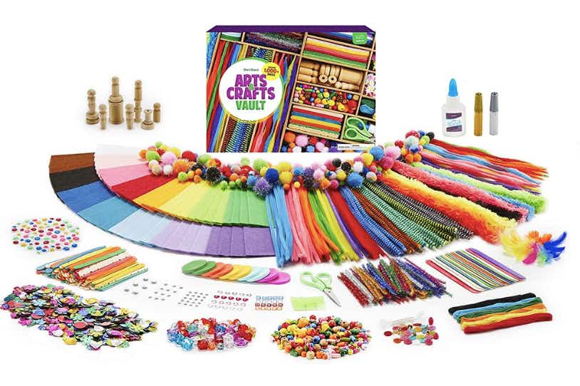 Arts and Crafts Vault 1000+ Piece Craft Kit Library in One Large Box