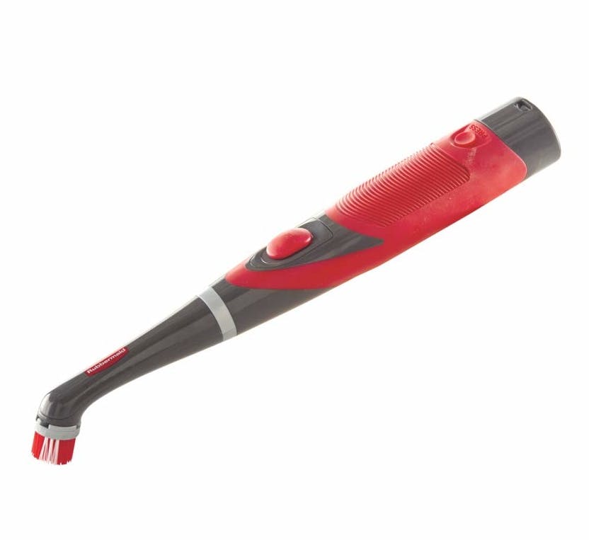 A Rubbermaid Reveal Power Scrubber on a white background.