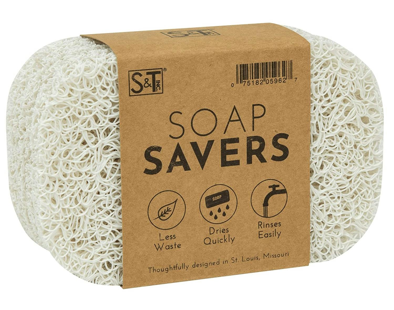 An S&T Inc Soap Saver on a white background.