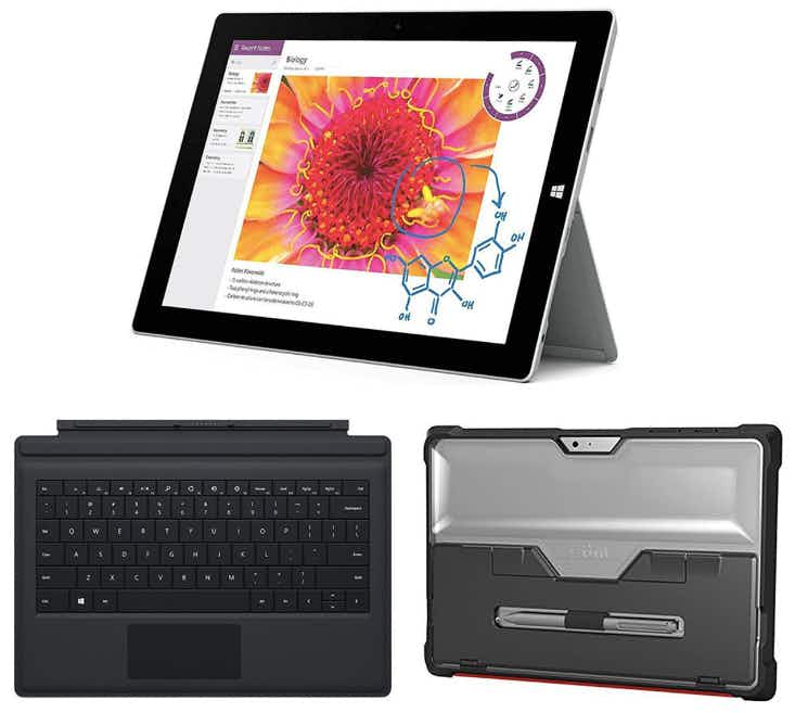 Refurbished Microsoft Surface 3 With Keyboard & Case
