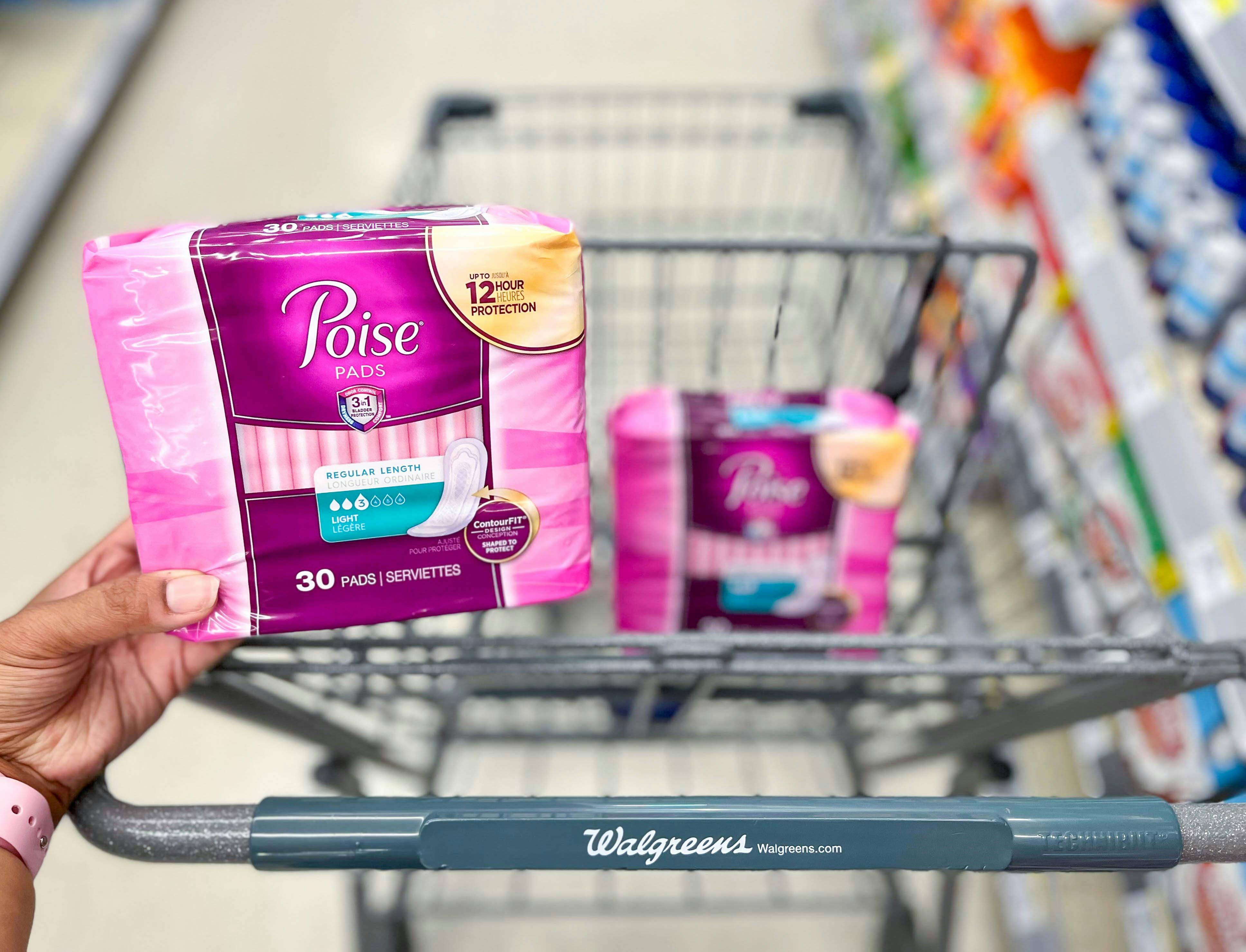 Poise Pads, Only $1.50 on Walgreens.com 