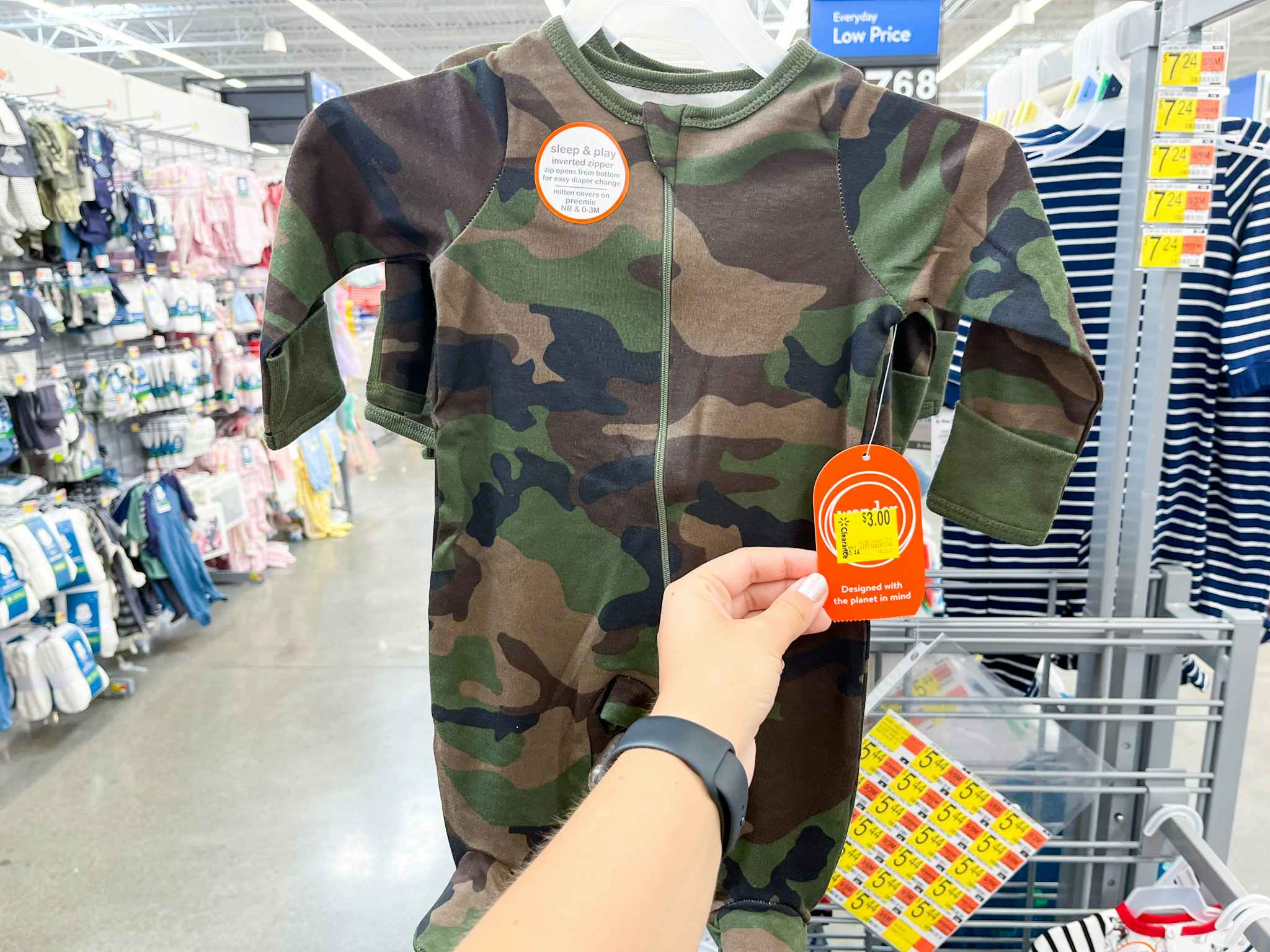Baby apparel on clearance at Walmart