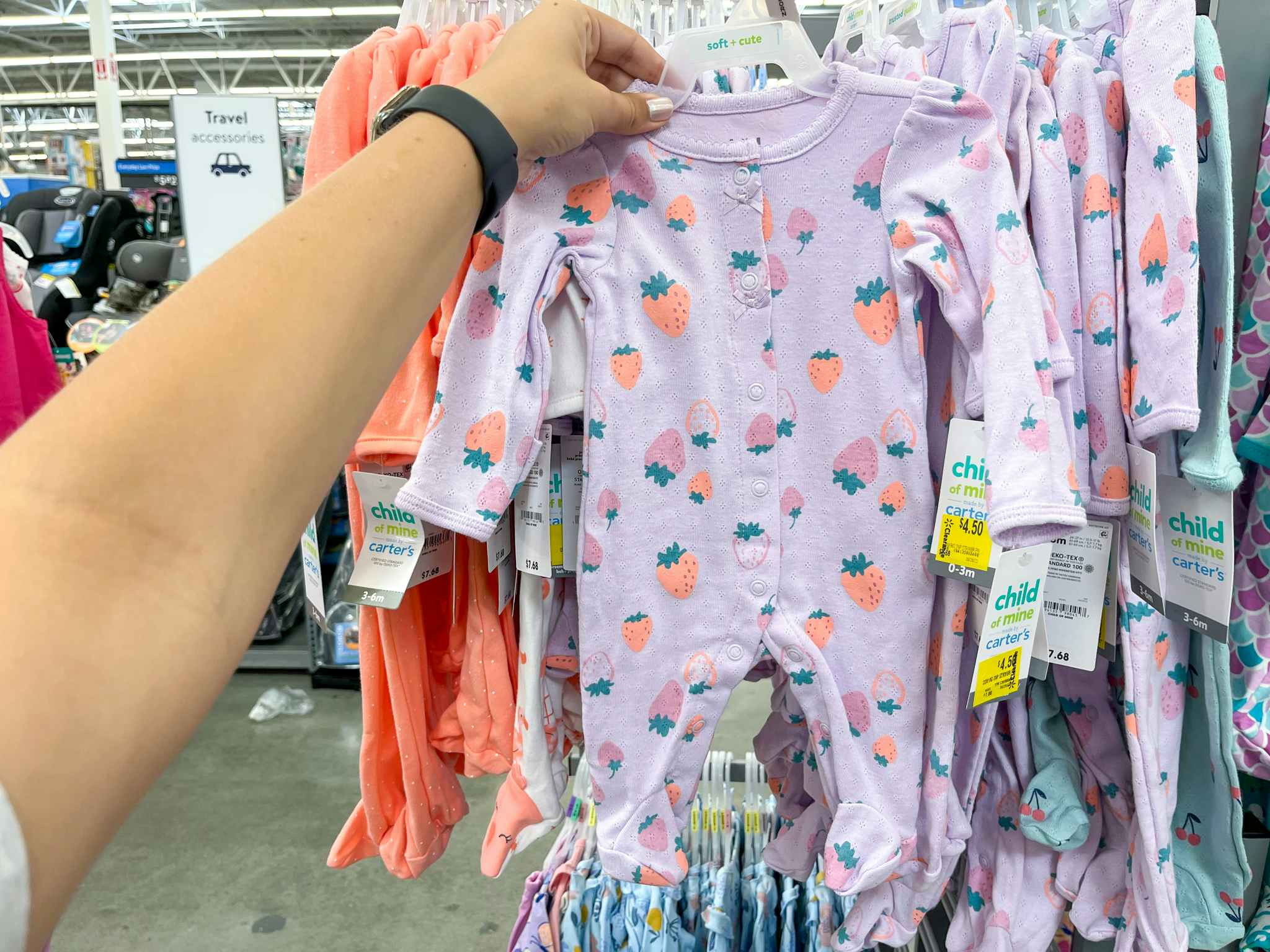 Baby apparel on clearance at Walmart