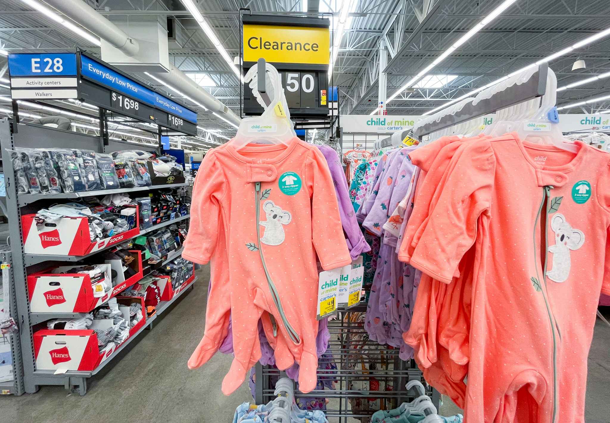 Baby apparel on clearance at Walmart