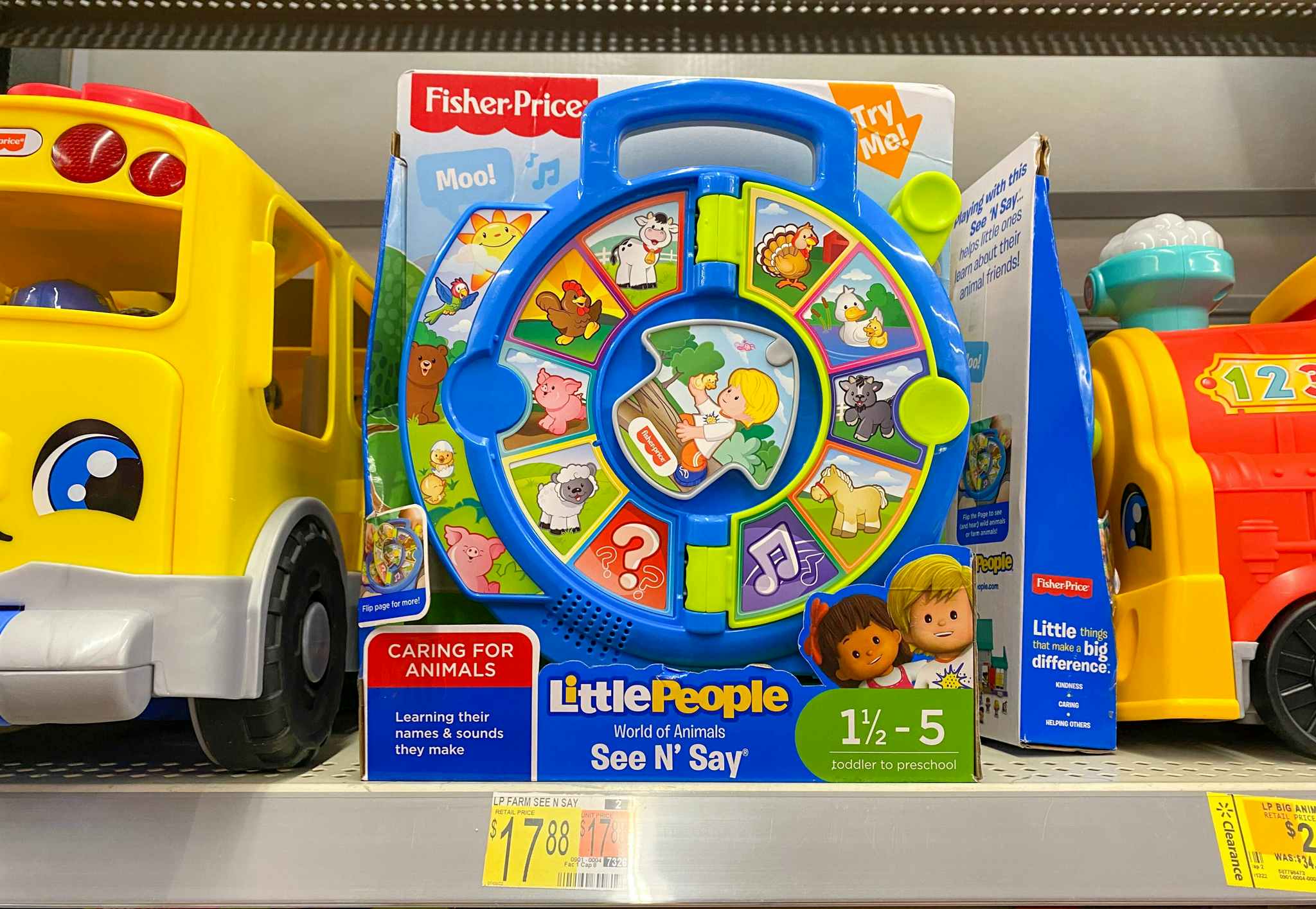 fisher price little people world of animals see n say on walmart shelf