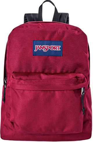 jansport russet red superbreak backpack