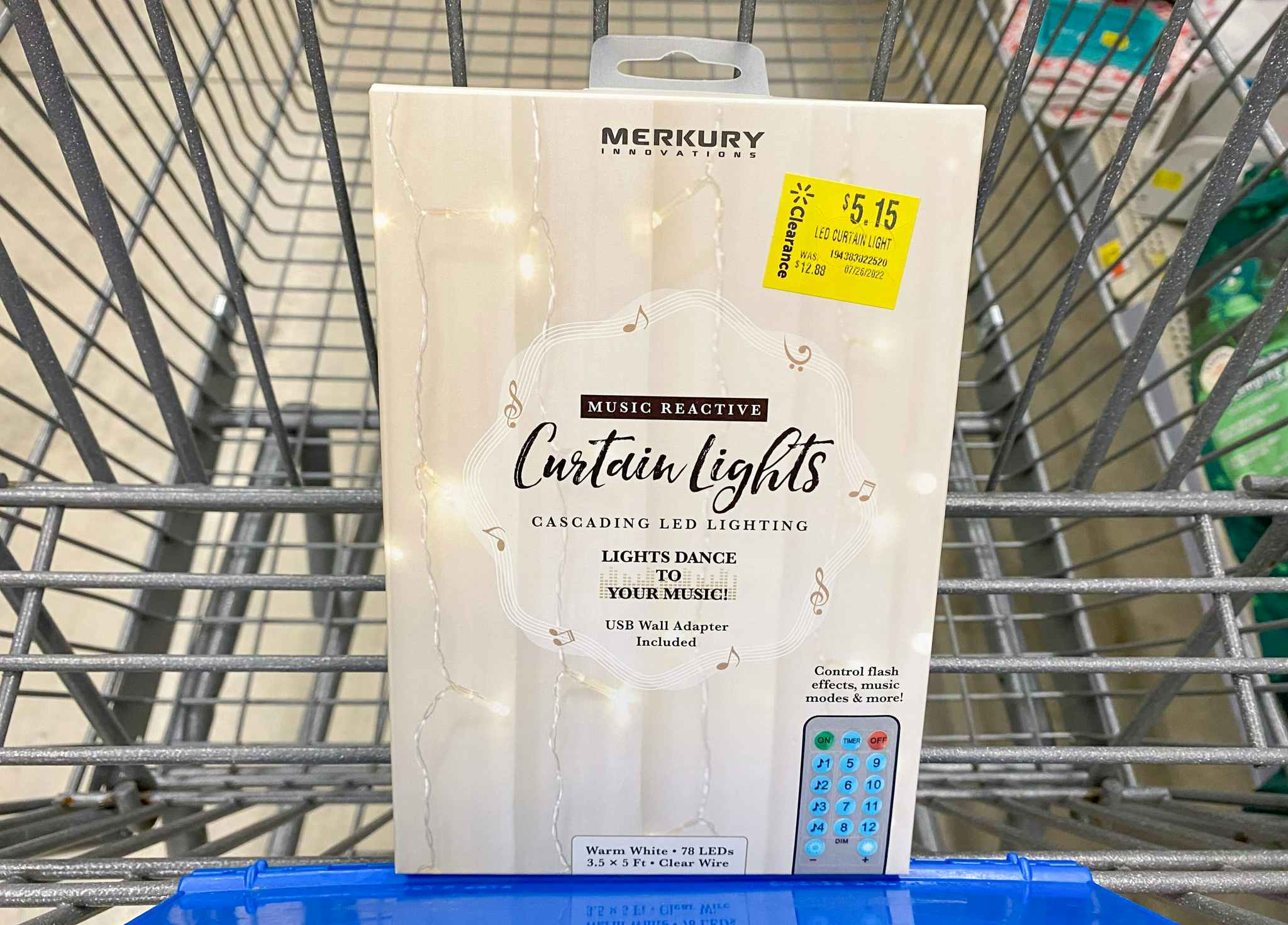 merkury inovations curtain lights in walmart cart