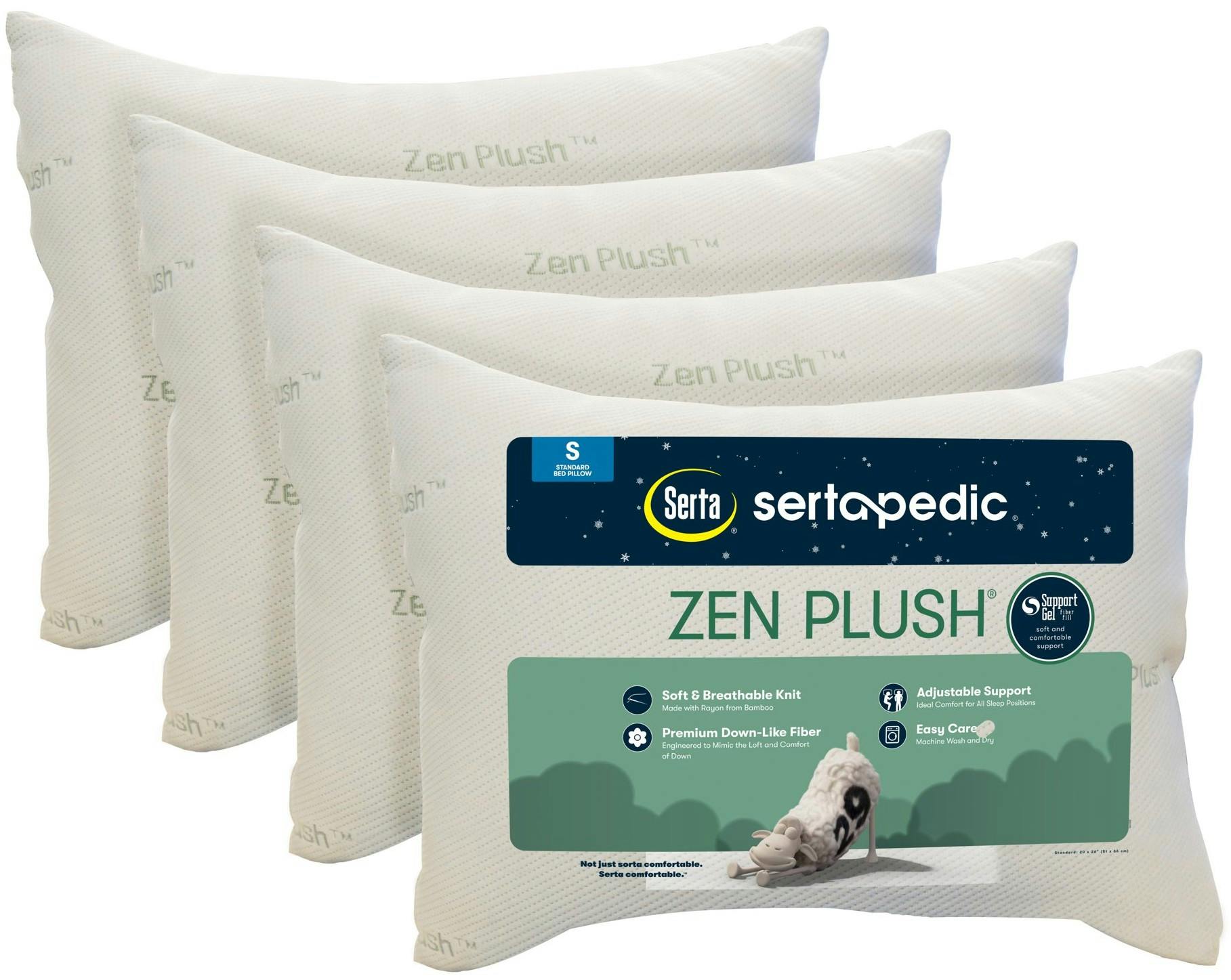 Sertapedic Zen Plush Pillows, Only 5 Each on The Krazy