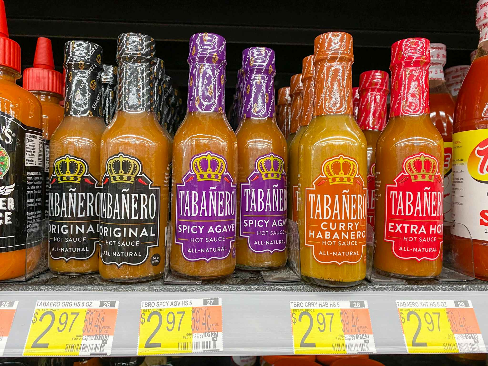 tabanero hot sauce on walmart shelf