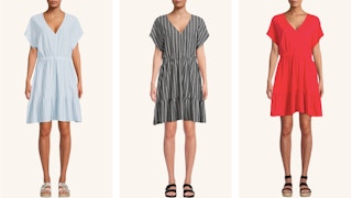 time and tru sleeveless shirt dress