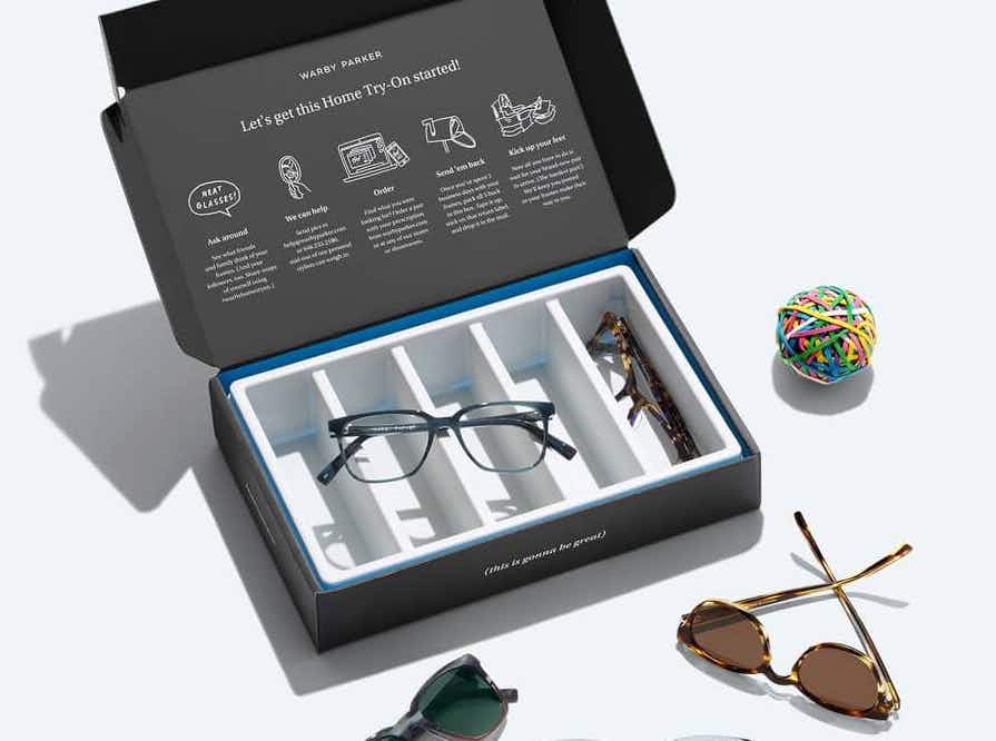 warby parker home try-on glasses kit