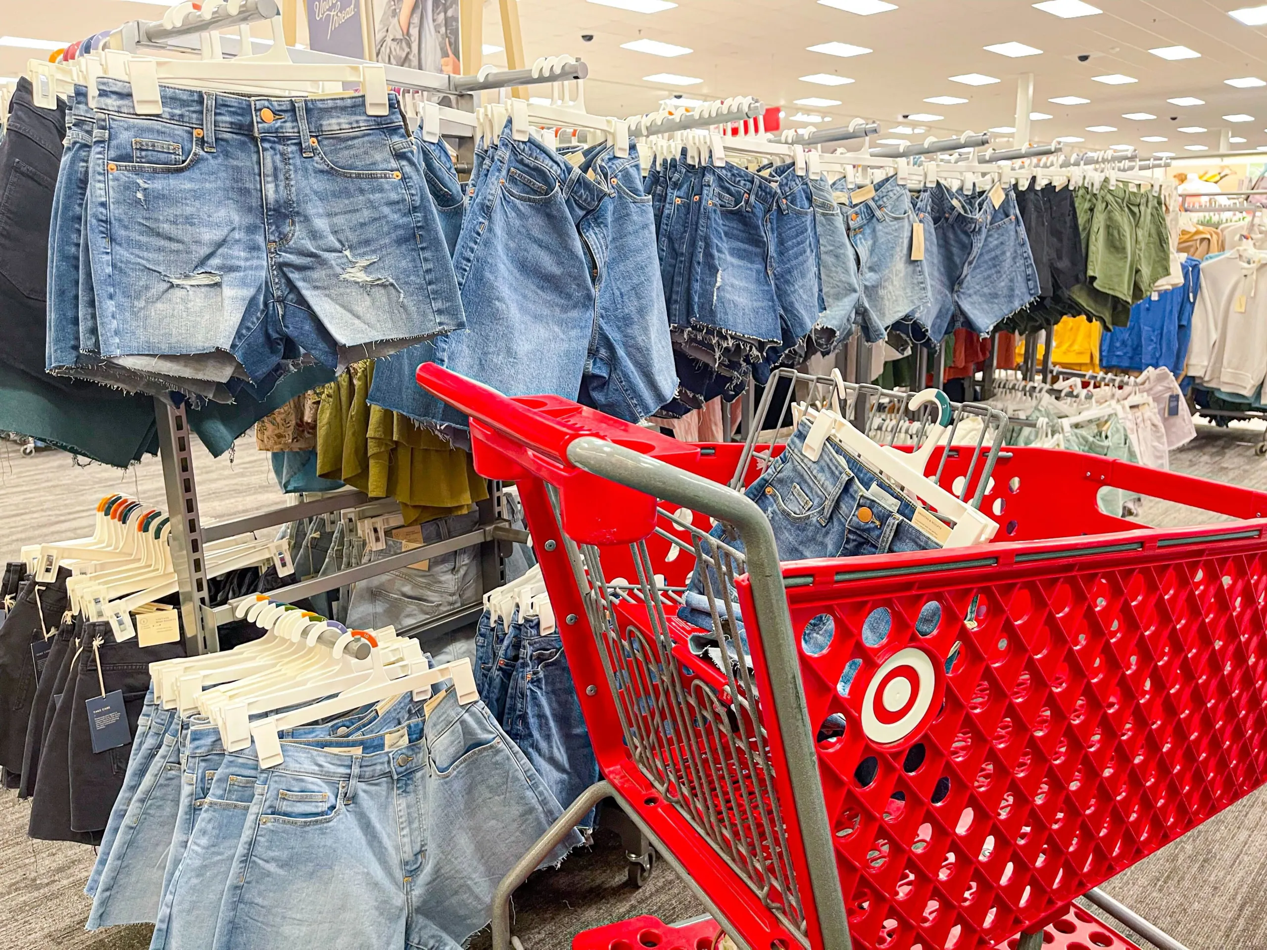 target shorts denim