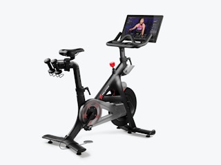 Original Peloton bike on white background