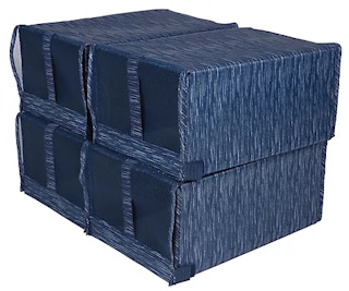 4-piece mesh shoe boxes bed bath & beyond