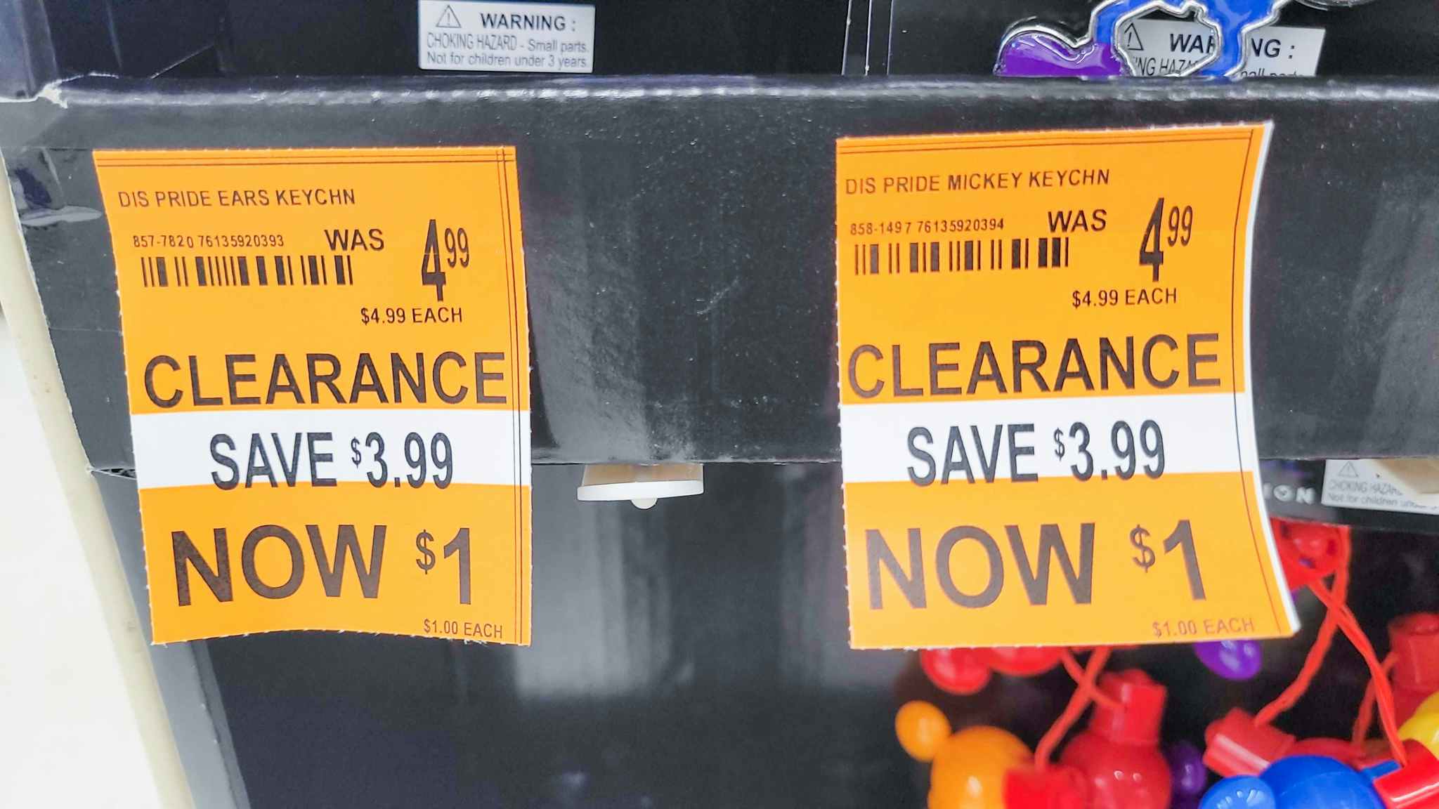 walgreens orange clearance tag