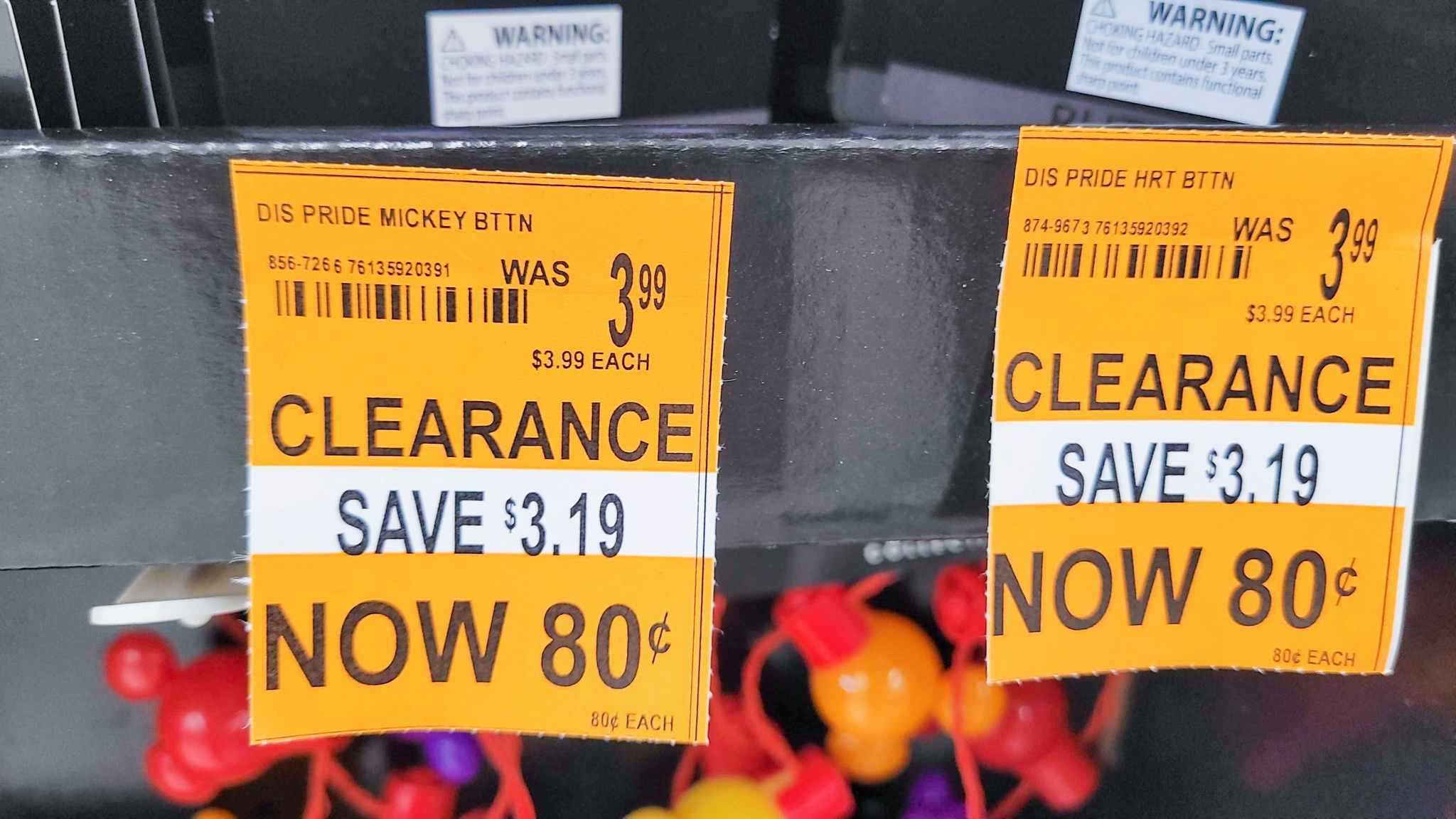 walgreens orange clearance tag