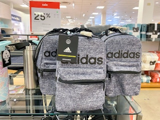 adidas lunchbags on display