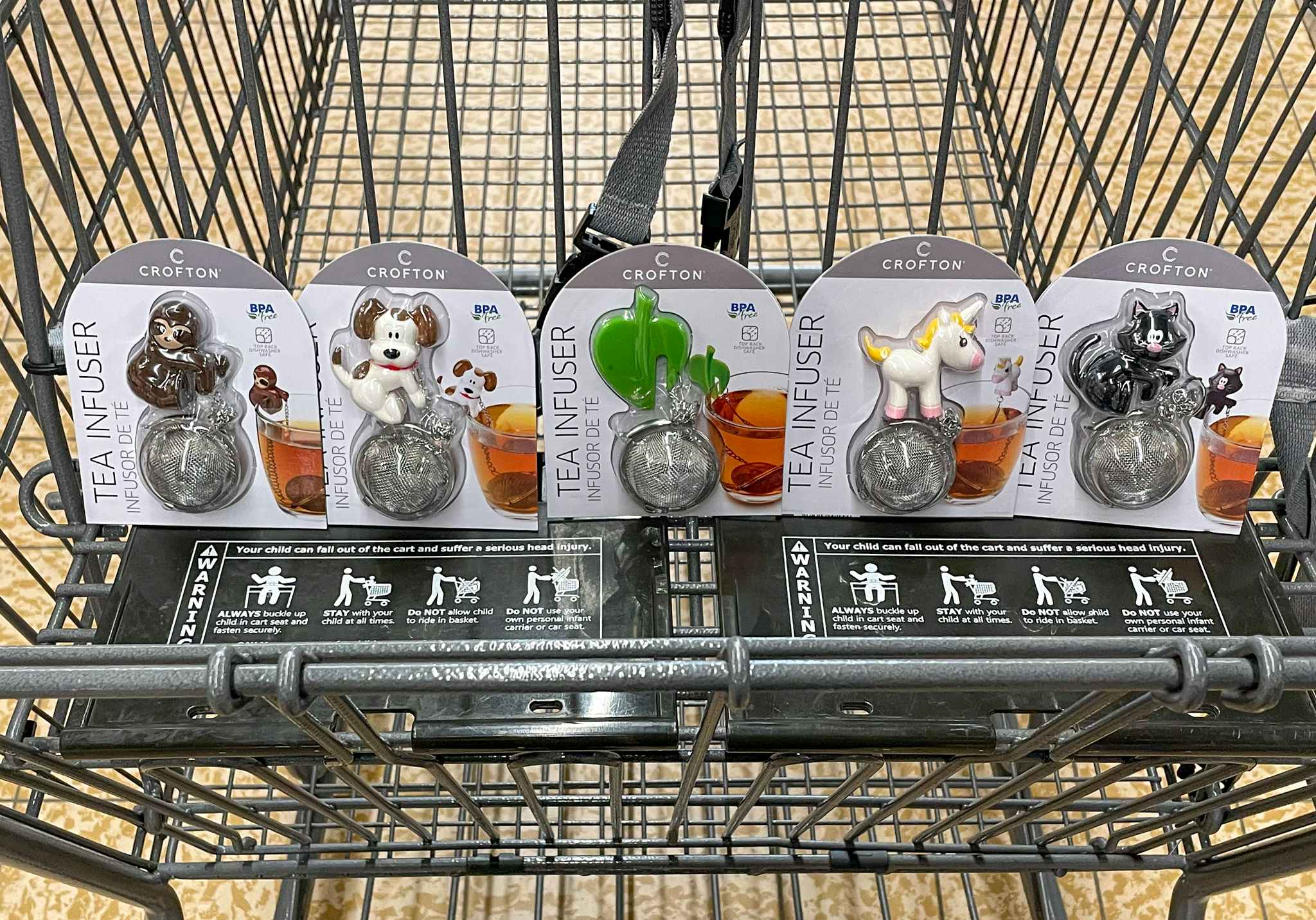 tea infuser in a cart at aldi