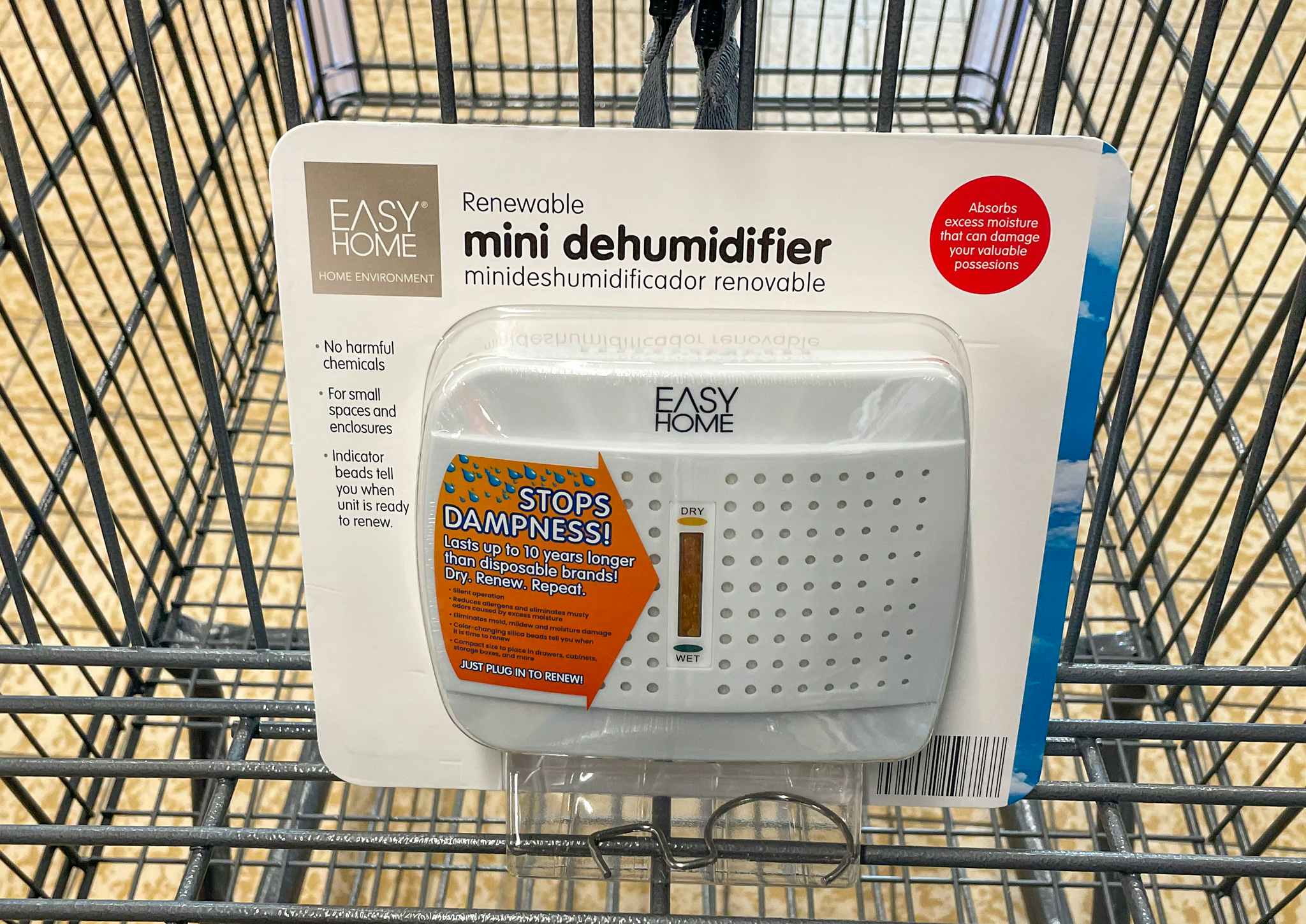 dehumidifier in a cart at aldi