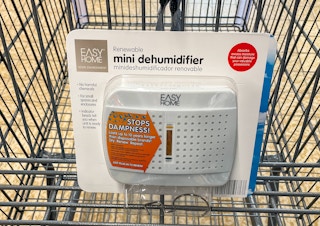 dehumidifier in a cart at aldi