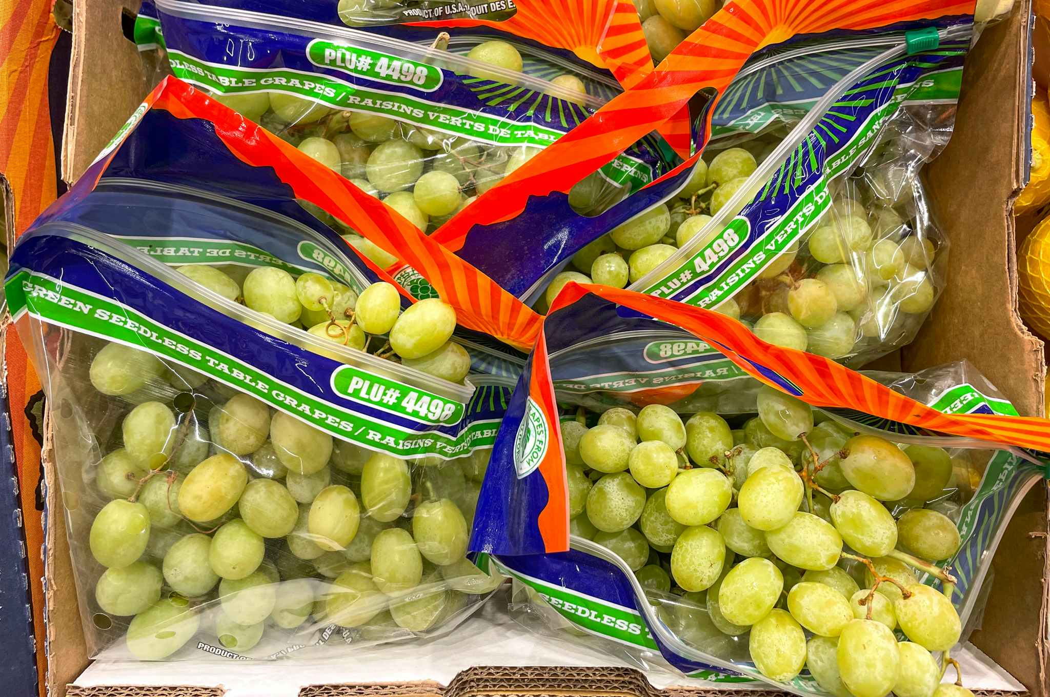 grapes in bags at aldi