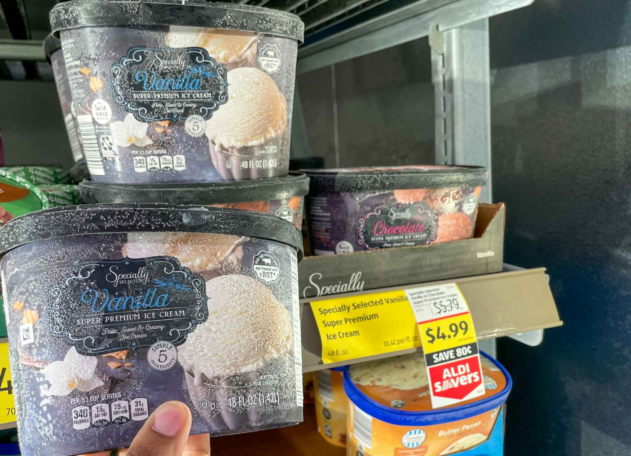 ice cream at aldi