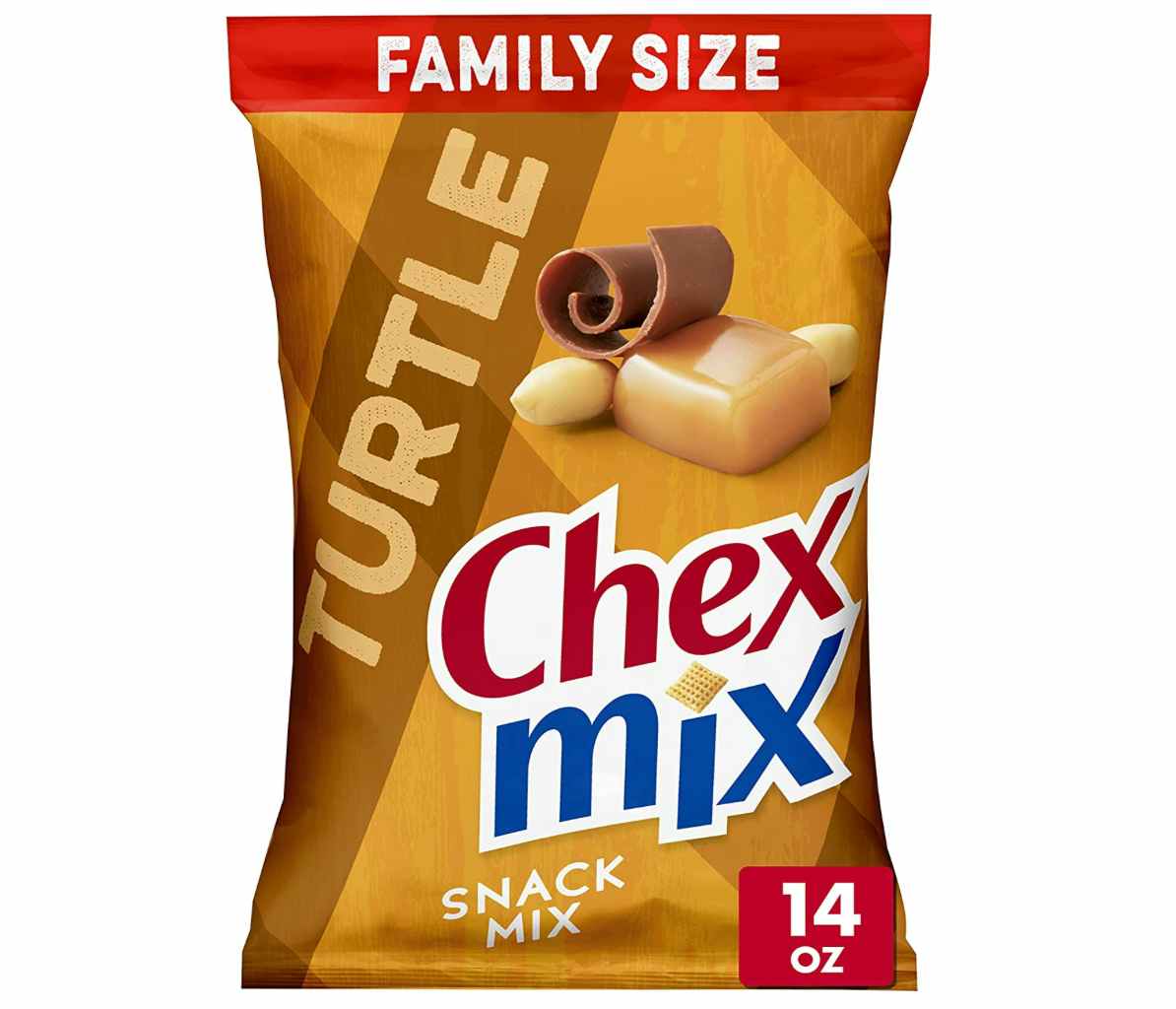 Chex Mix Snack Mix bag on a white background
