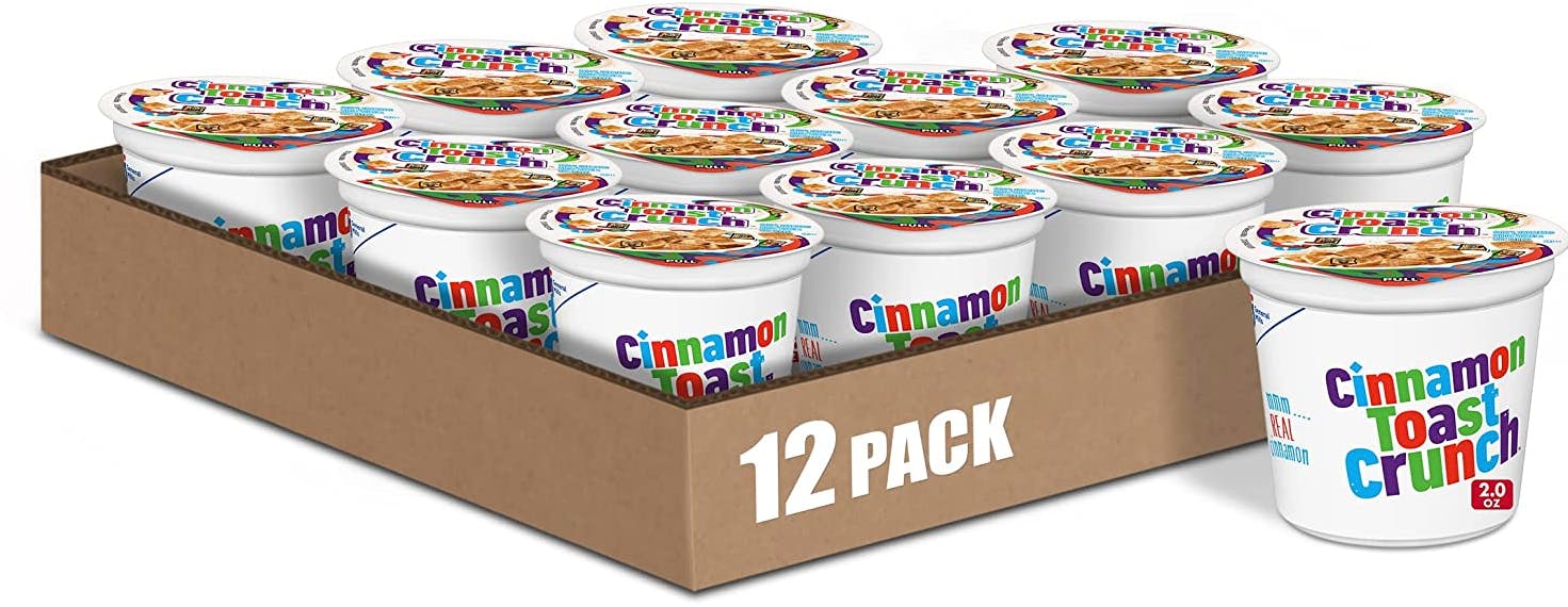 Cinnamon Toast Crunch 2Ounce Cereal Cups 12Pack, Only 7.99 on Amazon