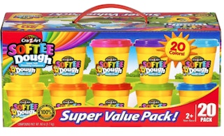 Pack of colorful modeling dough