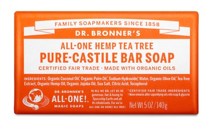 Orange wrapped bar soap 