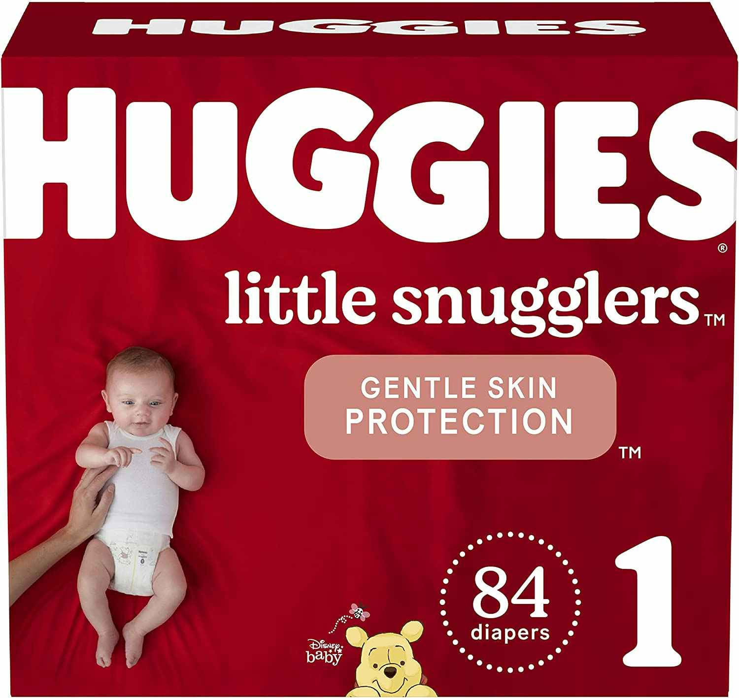 A box of Huggies diapers.