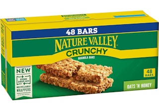 A box of Nature Valley Crunchy granola bars.
