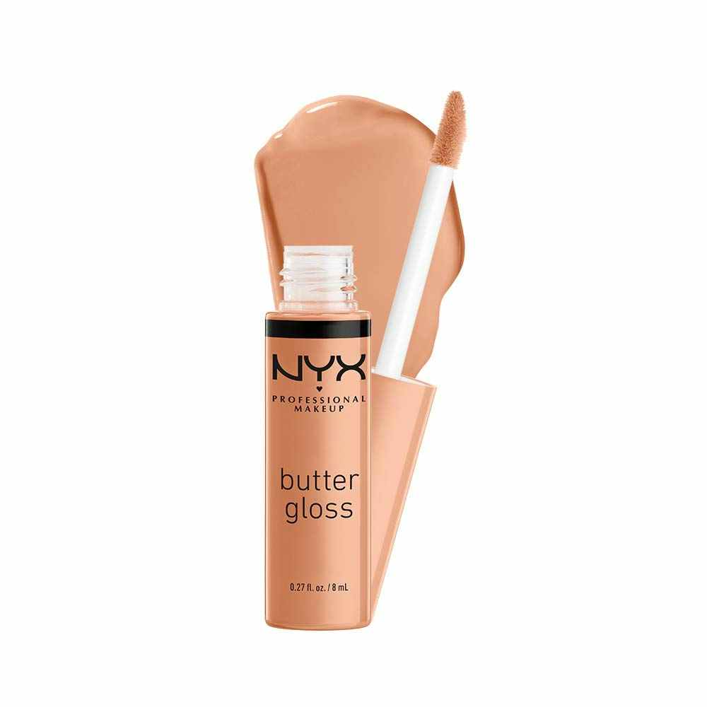 A bottle of NYX butter gloss fortune cookie.