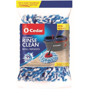 O-Cedar mop head in a package