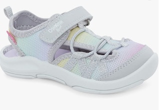 Pastel rainbow baby show on a white background