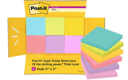 Post-it notes in a pack