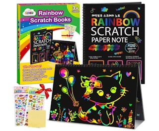 Rainbow scratch art kit