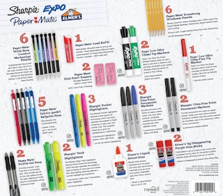 School supply variety pack contents