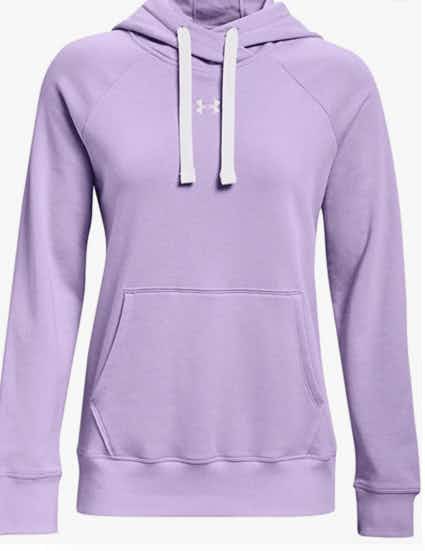 Purple hoodie on a white background