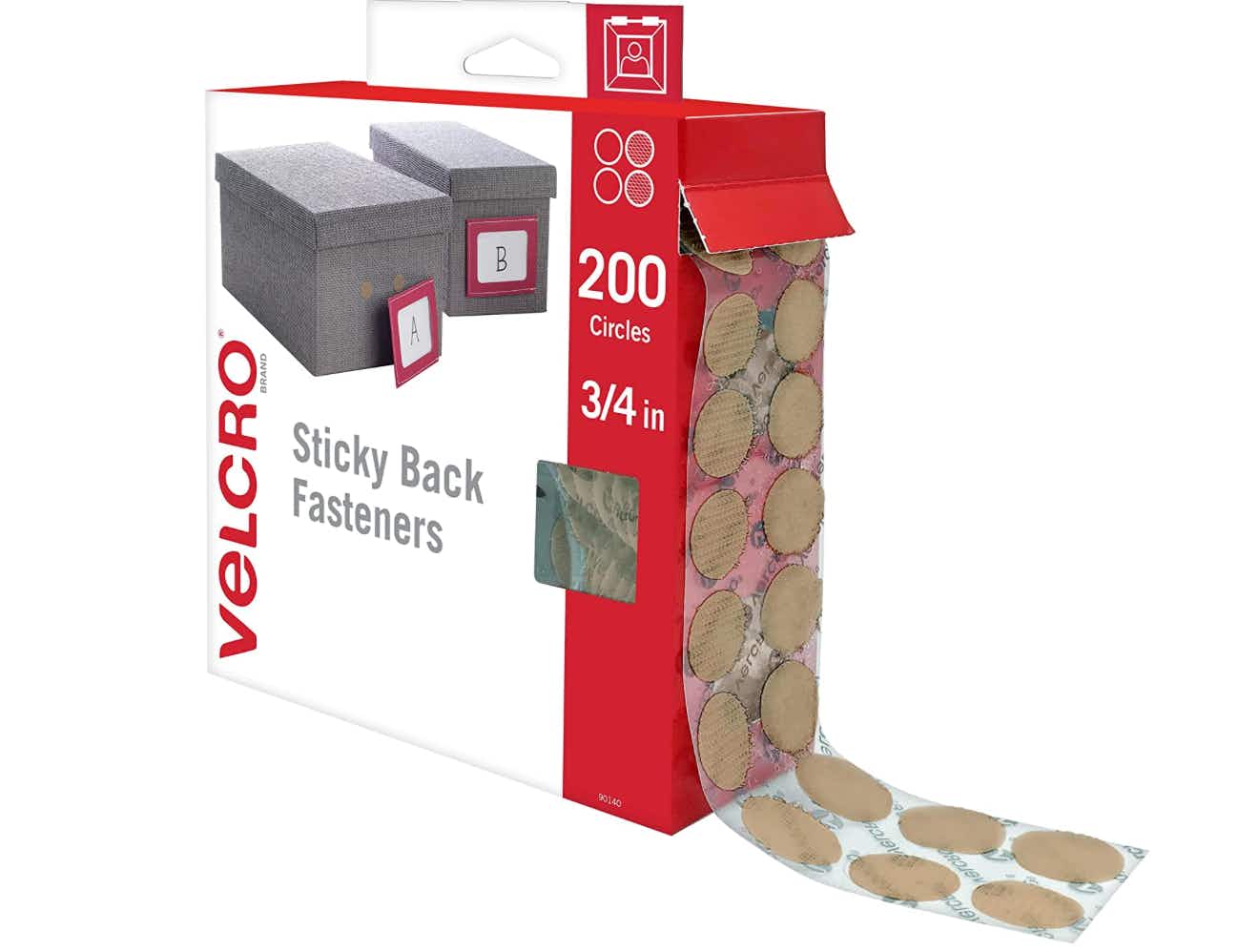 Velcro dots in a box