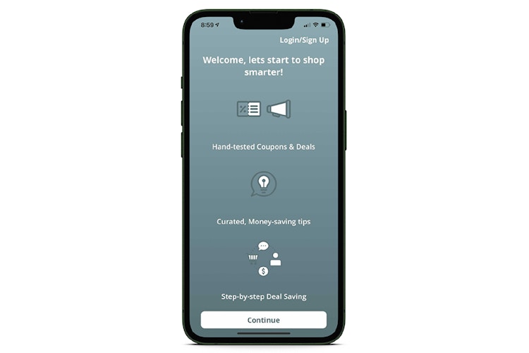 screenshot of iOS app showing how to download