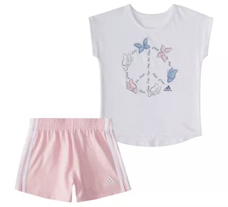 adidas girls graphic set