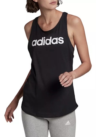 adidas womens logo tank in black