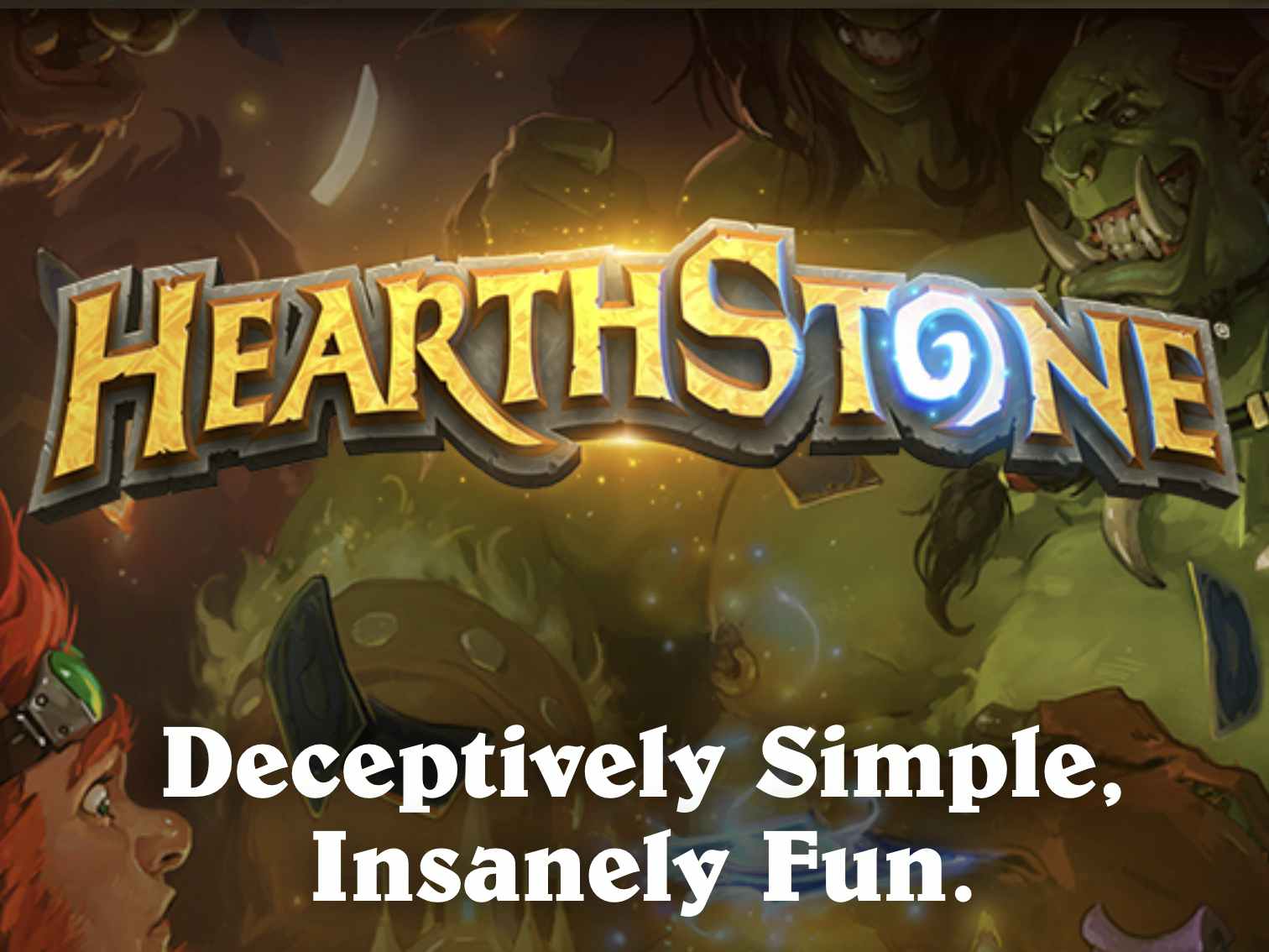 A screenshot of the banner and title from the Hearthstone website.